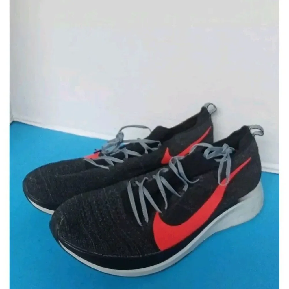 Nike Zoom Fly‎ Flyknit Running Shoes Black/Crimson Athletic Sneakers Lightweight